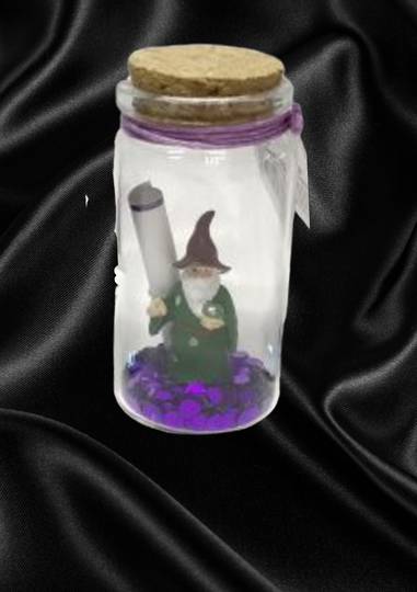 Magical Wizard in Bottle (Green Robe)